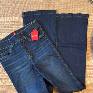 SPANX Midnight Shade Blue Flare Jeans